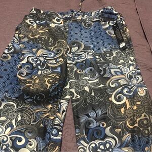 Leggings Depot Womens Pants XL Floral Wide Leg